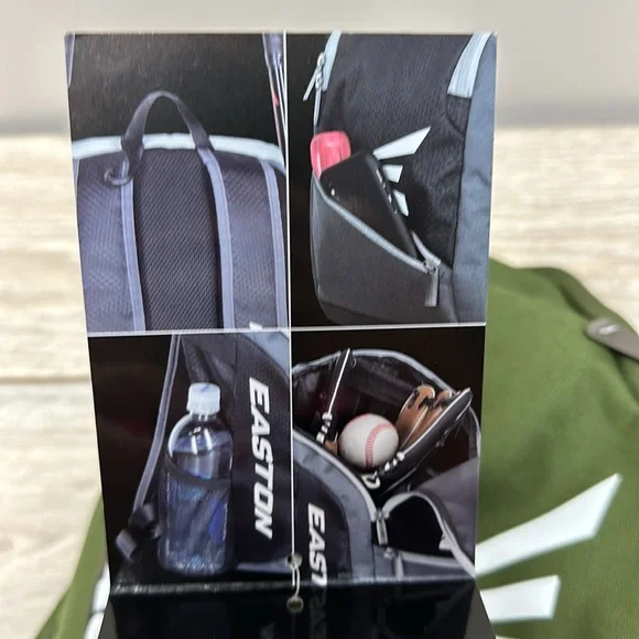NWT Easton Game Ready Youth Green Camo Baseball Equipment Backpack Bag - Picture 10 of 11